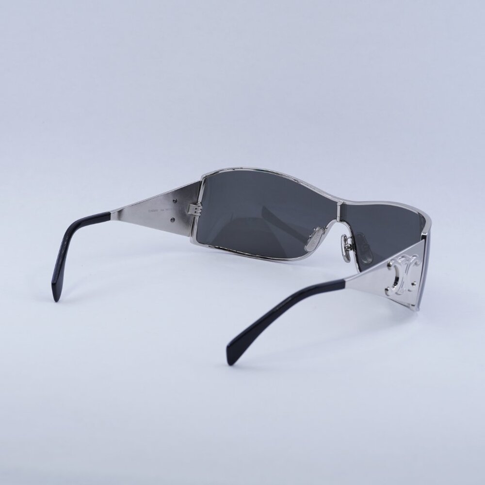 🕶️ New Celine CL40283U 16A Sunglasses - Silver Frame, Grey Lenses - Picture 11 of 12